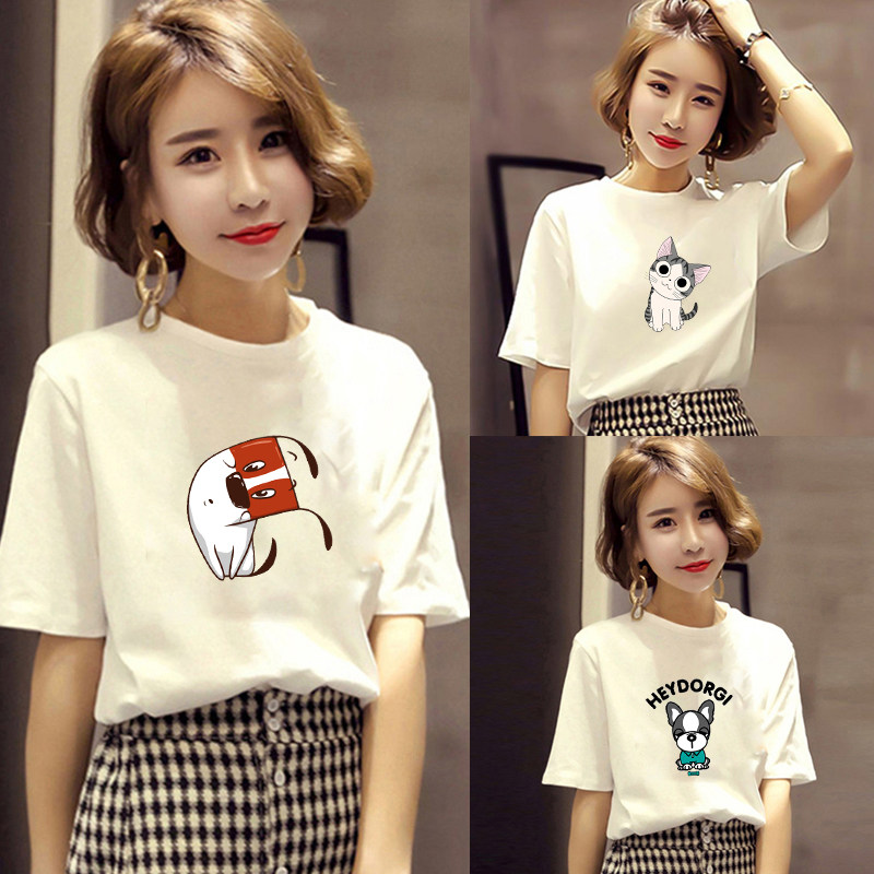 夏裝韓版白色短袖t恤女寬松學生百搭ulzzang體恤原宿bf半袖上衣服在類目 女裝/女士精品, 套裝/學生校服/工作制服, 休閒運動套裝中 - 來自Buy2taobao.com提供專業的淘寶代購服務