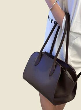 25新款潮小众设计marlo17翅膀包通勤极简风托特包真皮单肩女包