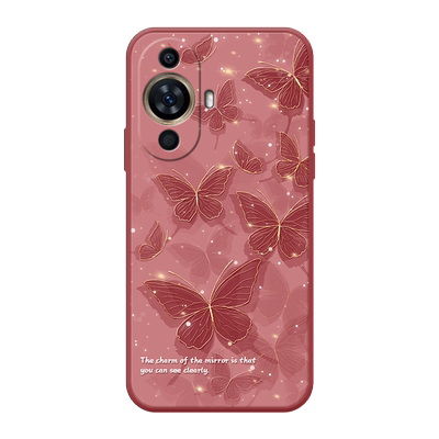 华为nova11时尚蝴蝶硅胶手机壳