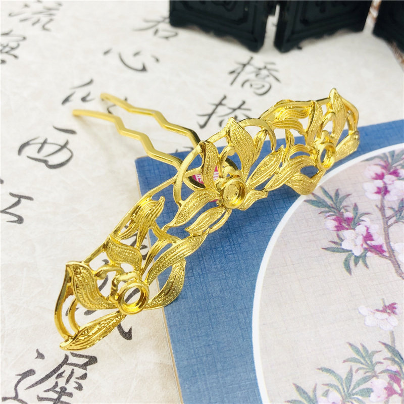 diy饰品配件 古风发簪合计花枝双出发梳步摇汉服自制新娘发饰材料,饰品/流行首饰/时尚饰品新,其他DIY饰品配件,淘宝优惠券,粉丝福利购,淘宝优惠卷