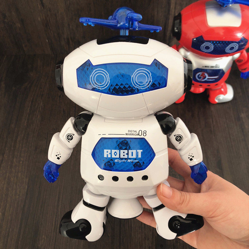 智能旋转劲风炫舞者男女孩儿童电动玩具礼物太空跳舞旋转机器人