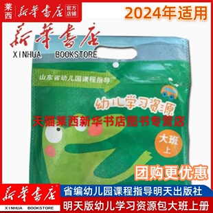 2024新华书店正版（大班上）山东省编幼儿园课程指导幼儿学习资源包大班上册山东省编幼儿园教材大班上册明天出版社