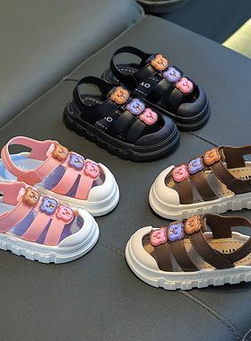 日本进口MUJIΕ女童凉鞋2025新款夏季中大童男孩软底防滑男童宝宝