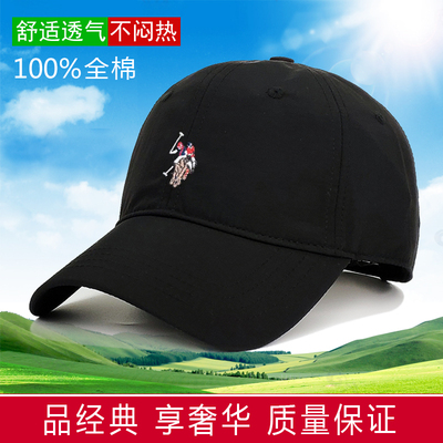 保罗帽子小马标经典棒球帽鸭舌帽