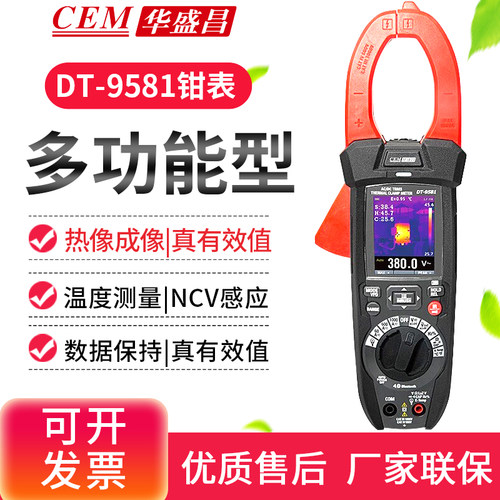 CEM华盛昌数显钳形DT9581电工高精度钳型电流表FC21多用表DT9382
