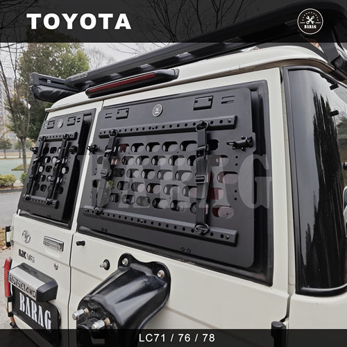 barag伯徕 Toyota丰田7系lc71/76/78改装尾门右侧战术鸥翼狩猎窗