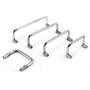 LS509碳钢抽屉拉手实心U型把手工业设备机箱提手不锈钢圆弯头扣手