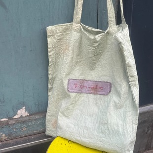 张小染 |2024年新款包包植物染简约布条通勤女包设计感慵懒帆布包