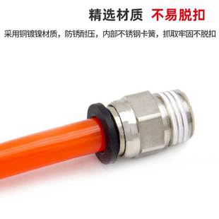 4快插高压 气动快速接头PC气管外螺纹直通PC4