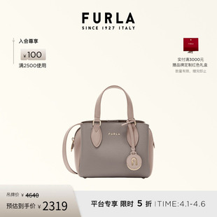 FURLA芙拉MINERVA牛皮迷你女士托特包手提斜挎包 礼物