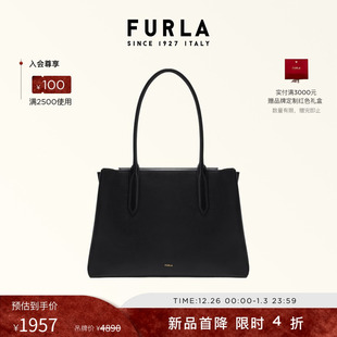 FURLA芙拉MERIDIANA牛皮大号女士通勤手提包托特包 甄选礼遇