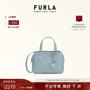 FURLA芙拉MINERVA牛皮迷你女士托特包单肩斜挎包 新年礼物