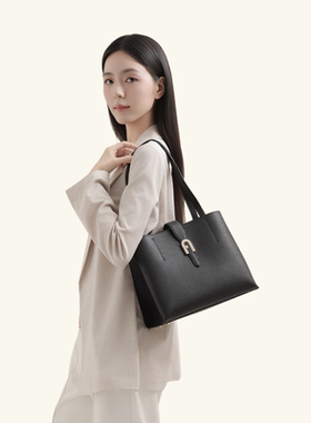 【礼物】FURLA芙拉MIASOFIA牛皮中号女士通勤手提包托特包