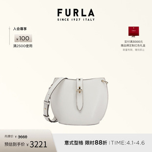 FURLA芙拉UNICA牛皮迷你女士百搭单肩斜挎包高级感 礼物