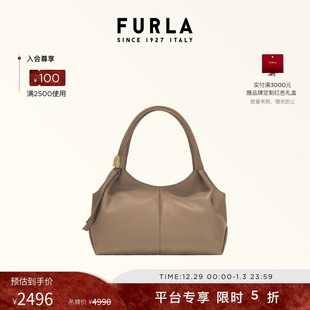 FURLA芙拉PLANETA牛皮中号女士HOBO包流浪包单肩包 新年礼物