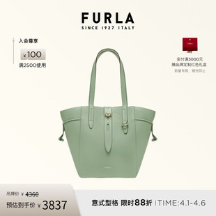 FURLA芙拉NET女士牛皮中号菜篮子托特包手提包 礼物