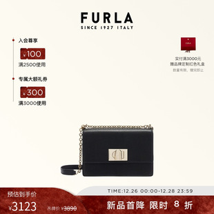 FURLA芙拉1927女士牛皮迷你链条斜挎小方包高级感 秋冬新品