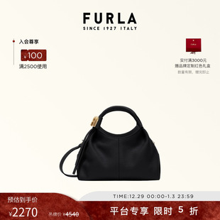 FURLA芙拉PLANETA牛皮小号女士手提包HOBO包流浪包 新年礼物