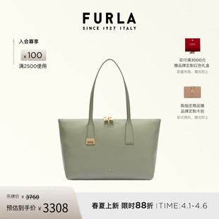 FURLA芙拉OLIVIA牛皮中号女士上班通勤手提托特包 春夏新品