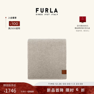 百搭保暖 FURLA芙拉NUVOLA泰迪绒羊毛围巾女士秋冬季 甄选礼遇