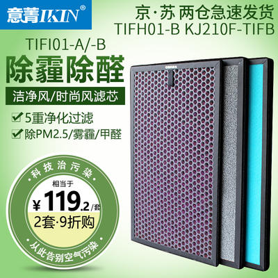 适配汉朗空气净化器TIFI01-A/-B过滤网除甲醛雾霾滤芯洁净/时尚风