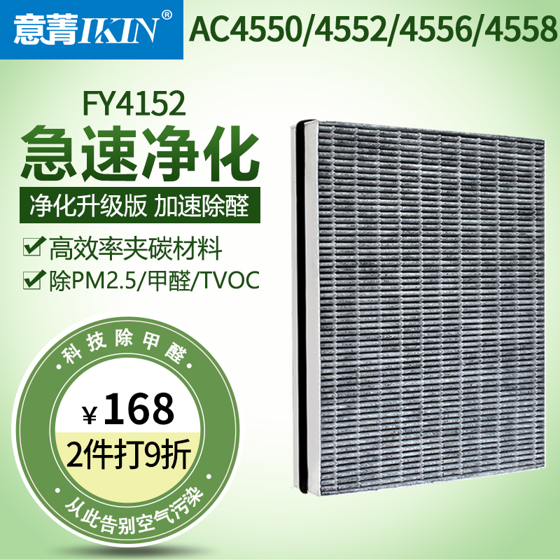 适配飞利浦空气净化器滤网滤芯FY4152适配 AC4550/4552/4556/4558