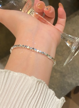 简约冷淡风小方块手链女