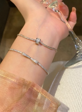 蝴蝶结锆石甜美韩系可爱轻奢手链