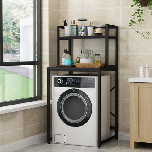 洗衣机置物架滚筒式阳台上方架子