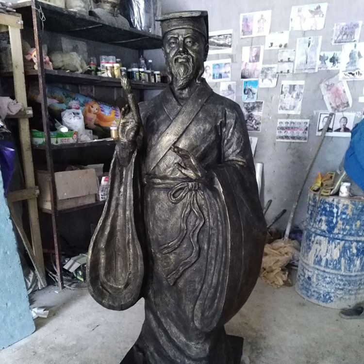 王羲之雕塑定制颜真卿柳公权雕像