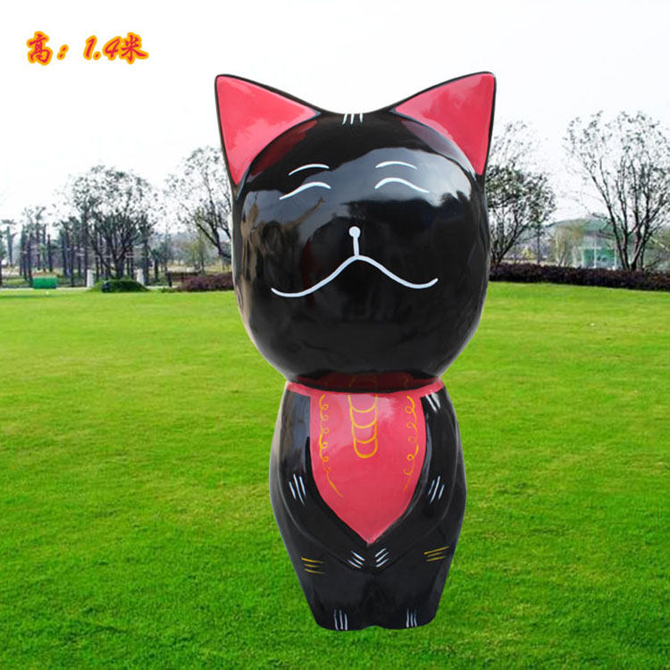 设计定制龙猫雕像定做卡通抽象猫