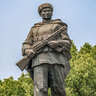 铁人王进喜雕像订玻璃钢铸铜摆件定制民族英雄焦裕禄雷锋雕塑定做