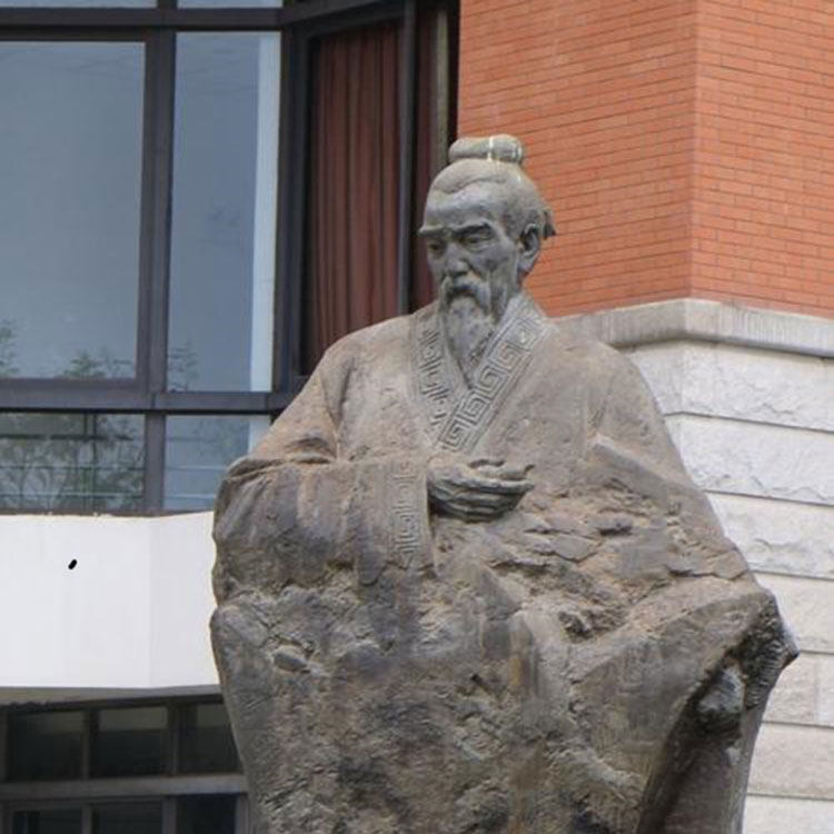 崇侯虎伯夷叔齐雕像玻璃钢摆件设计定制庭院镇宅微子武庚商容雕塑