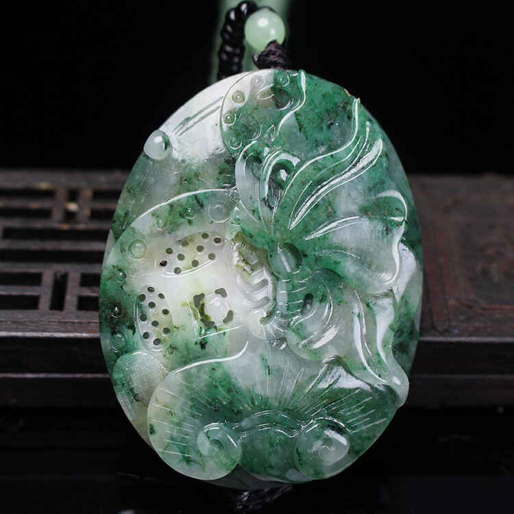 天然独山蝶恋花金钱如意挂件