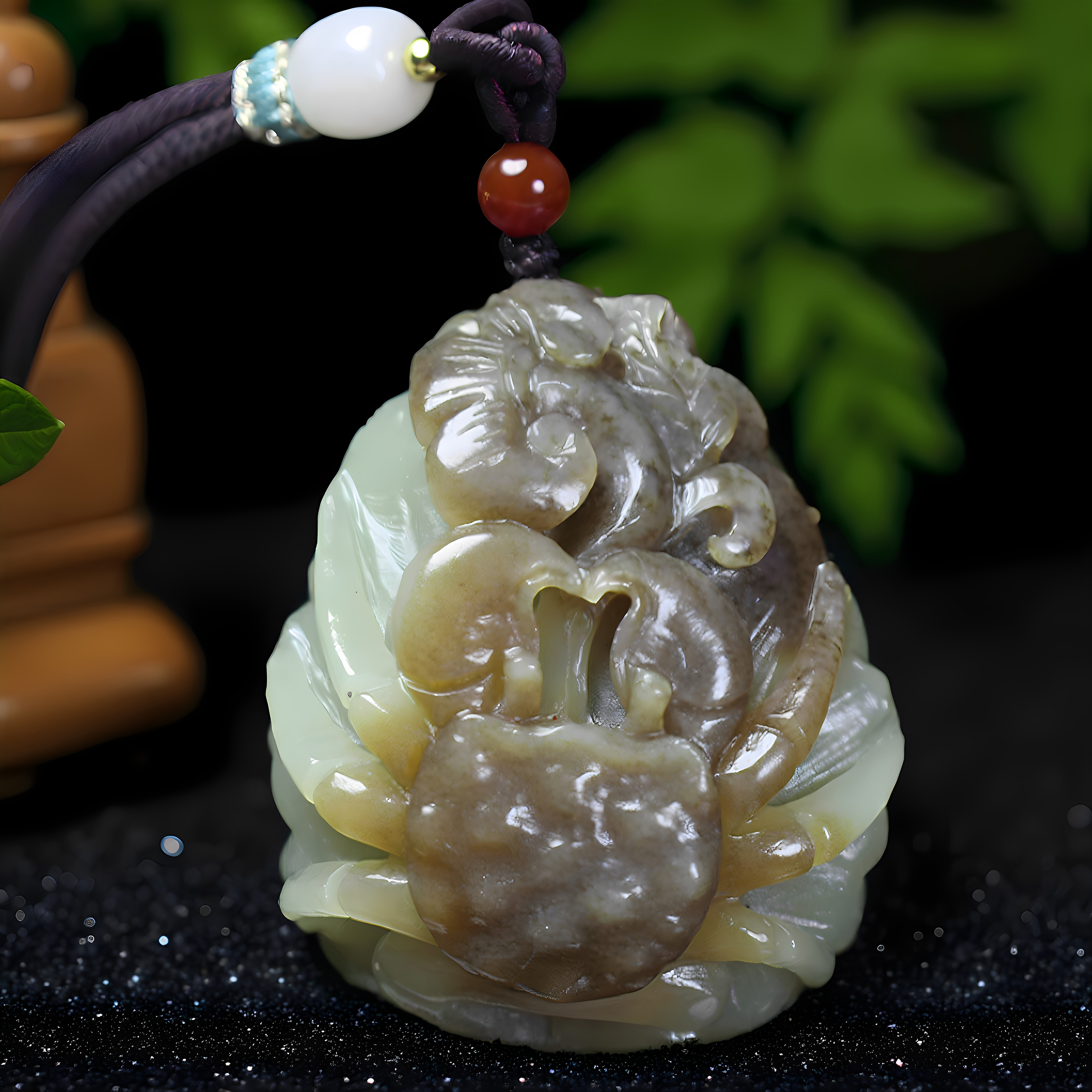 天然新疆和田玉糖玉挂件
