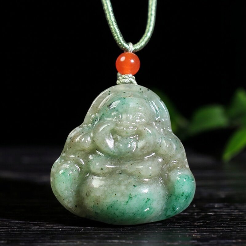 天然独山玉佛公挂件南阳翡翠玉