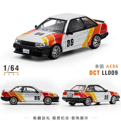 1/64DCTLL09丰田AE86合金车模