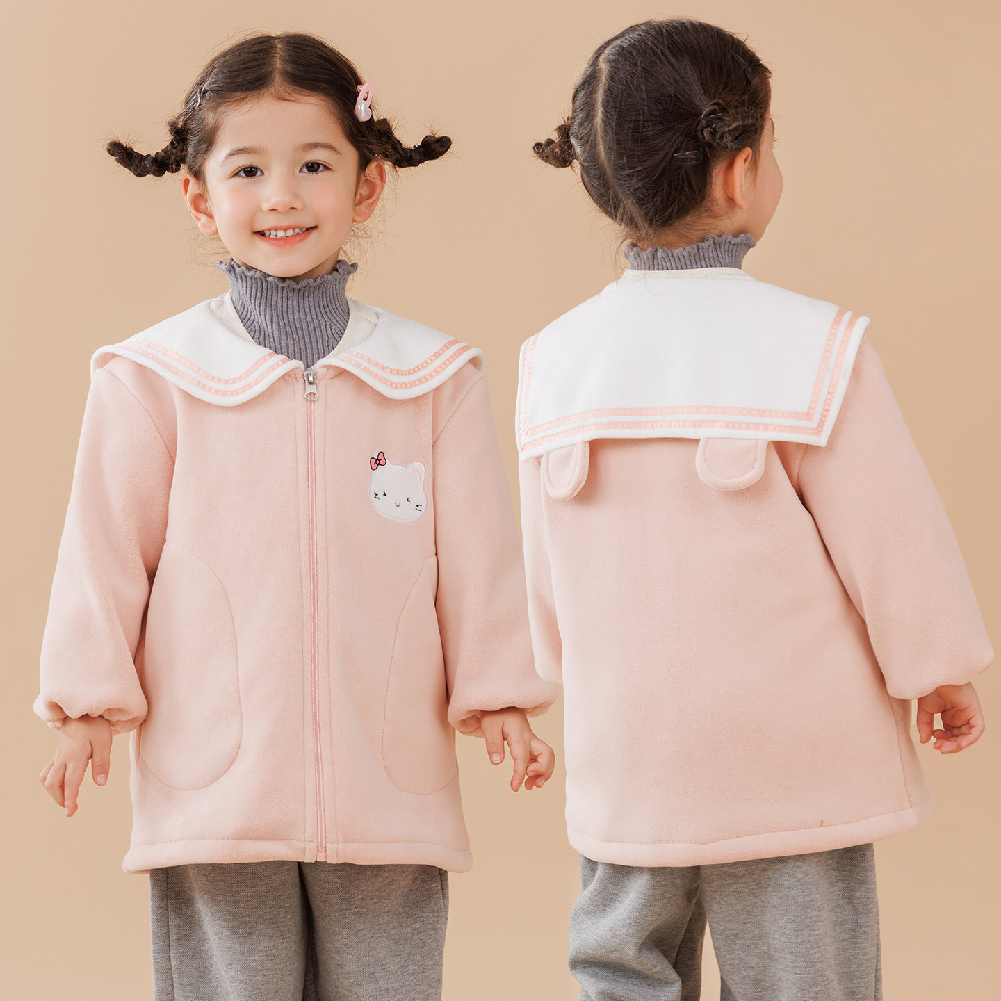 女童罩衣长袖儿童羽绒服防脏护衣小学生画画围裙宝宝吃饭围衣秋冬,童装/婴儿装/亲子装,反穿衣/罩衣,淘宝优惠券,粉丝福利购,淘宝优惠卷