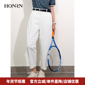 红人宽松薄款 直筒阔腿休闲裤 锥形萝卜裤 HONRN 女夏季 HI22OK441
