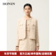 HONRN 外套女春秋HJ11OS582 短款 红人轻奢风格 纹粗花呢小香风时尚