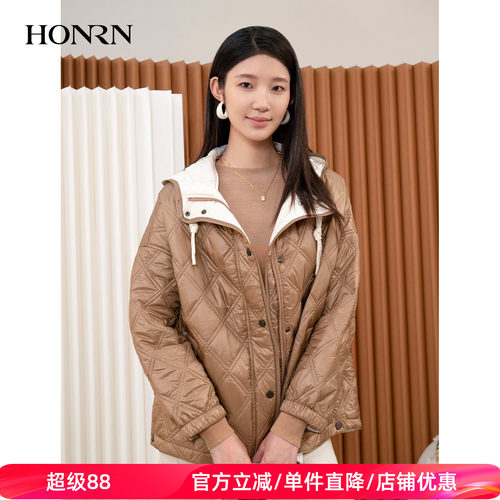 HONRN/红人短款连帽棉衣棉服外套