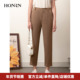 红人气质显瘦羊毛呢混纺裤 子直筒西装 裤 HONRN 休闲裤 女HI55OK171