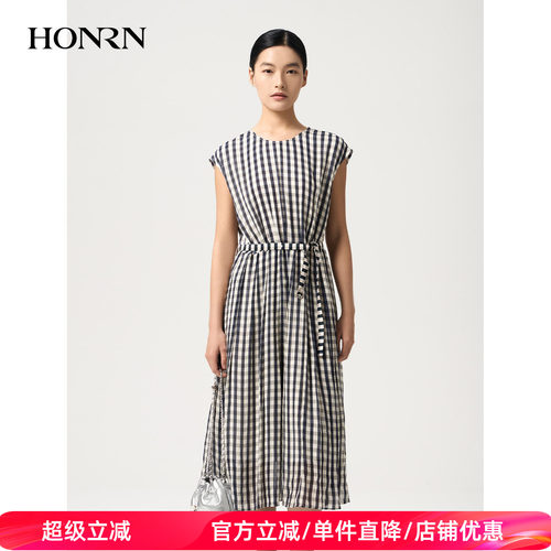 红人都市桑蚕丝收腰显瘦连衣裙