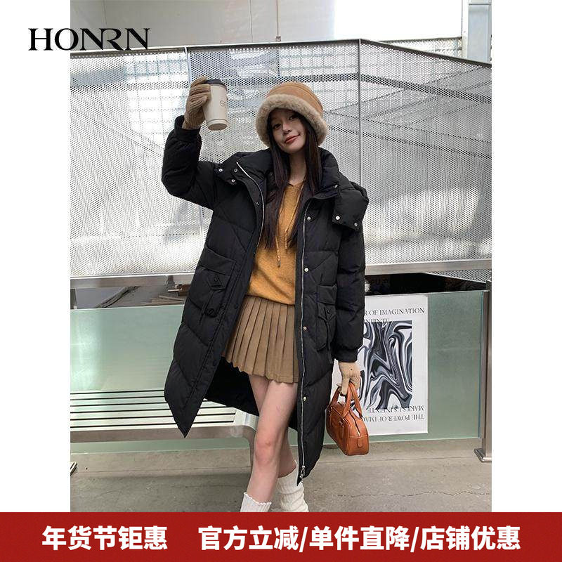 HONRN/红人立领防风保暖轻薄连帽鸭绒羽绒服外套女冬季HJ59YR151,女装/女士精品,羽绒服,淘宝优惠券,粉丝福利购,淘宝优惠卷