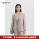 HONRN 春秋HH33OS389 外套上衣女正装 红人休闲时尚 绵羊毛针织西装