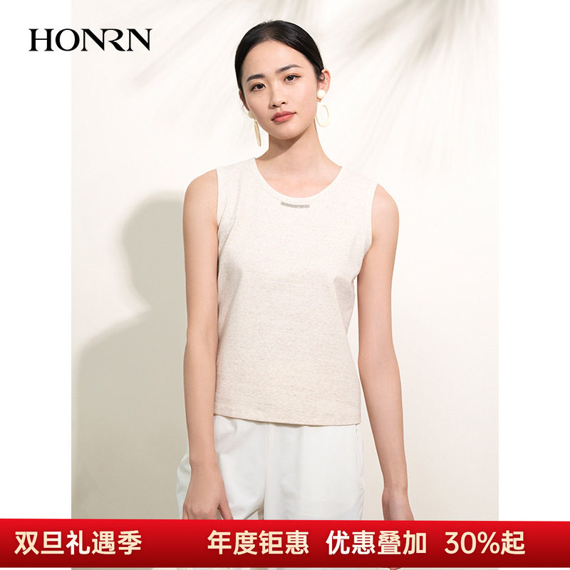 HONRN/红人修身圆领无袖吊带背心