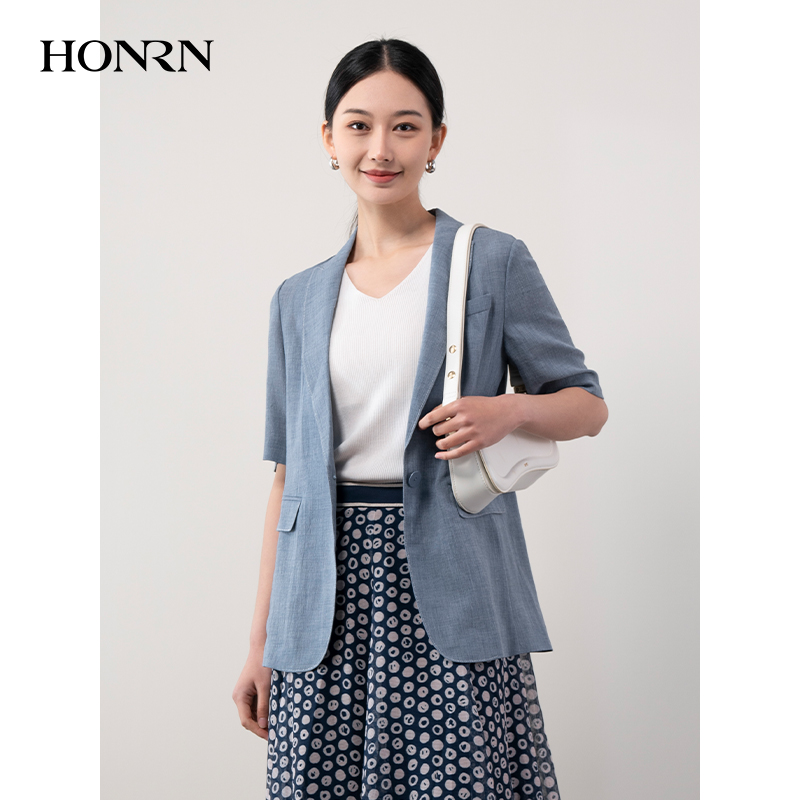 HONRN/红人五分袖西装外套