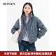 HONRN HH55YR404 冬季 红人防风立领轻薄短款 白鹅绒羽绒服外套女款