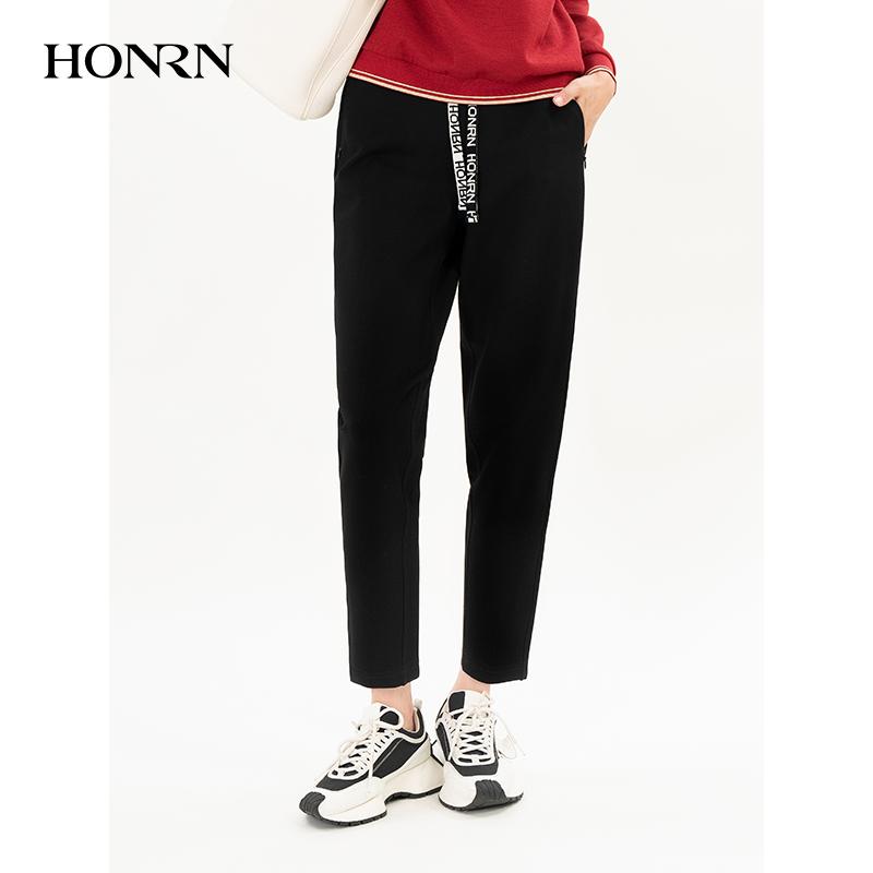HONRN/红人抽绳收腰运动休闲裤