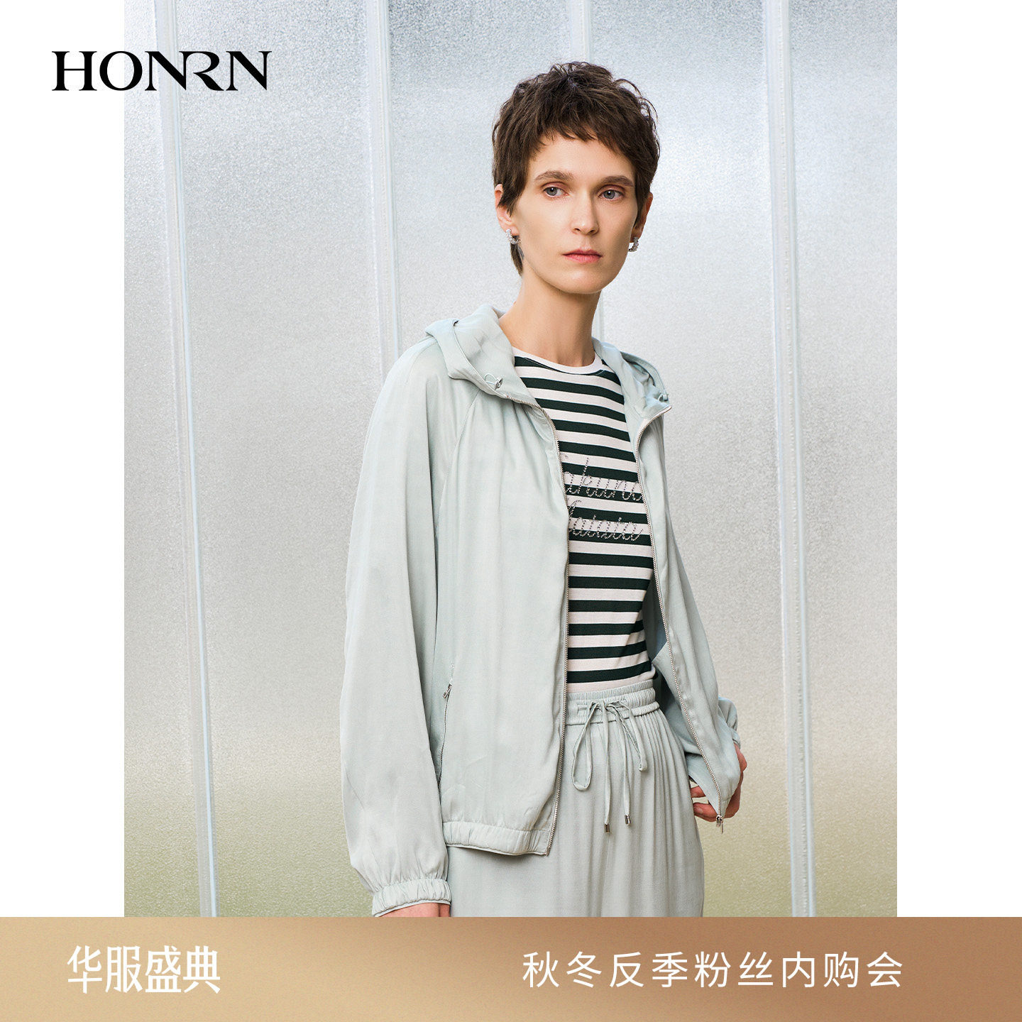 红人夏季连帽防晒宽松短外套女图片